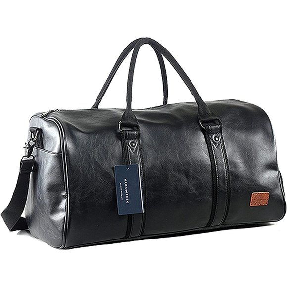 Other - Weekender Oversized Travel Duffel Bag With Shoe Pouch, Leather Carry On Bag